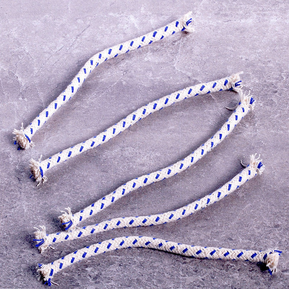 Set of 5 Replacement Wicks for Unique Copper & Brass Swivel Oil Lamp