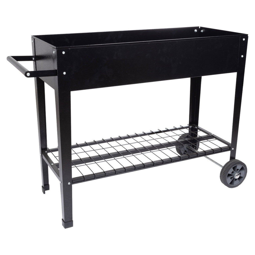 Metal Raised Garden Bed with Wheels