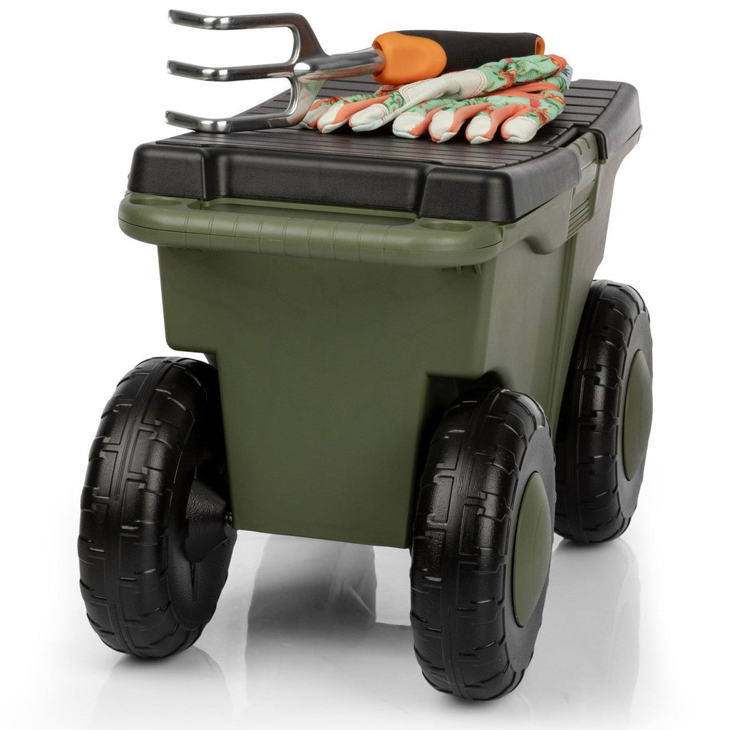 Rolling Garden Cart & Seat