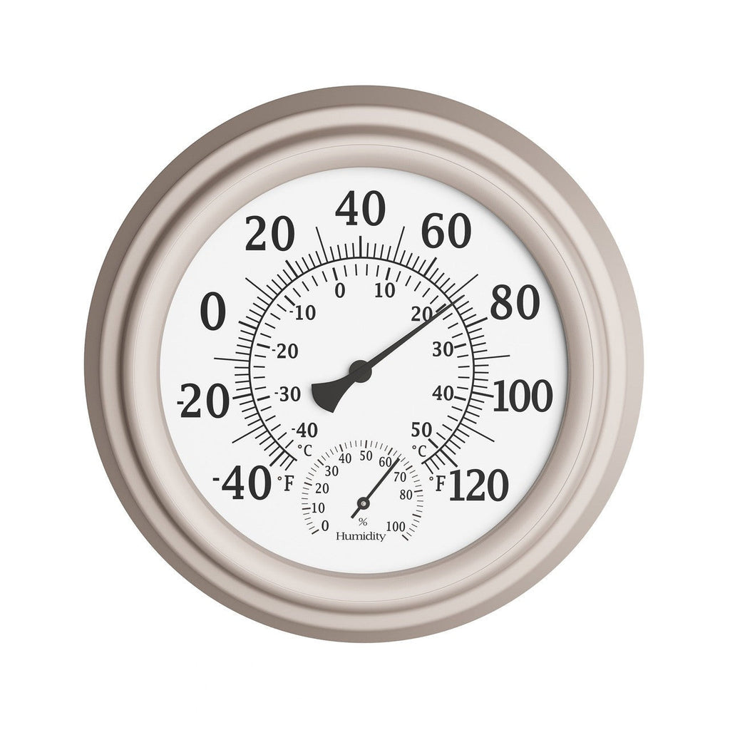 Outdoor Wall Thermometer and Hygrometer