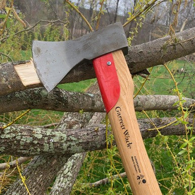 German Made Forest Axe With Protective Steel Collar