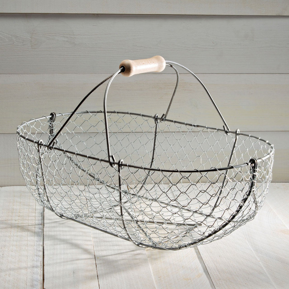 Medium Galvanized Basket