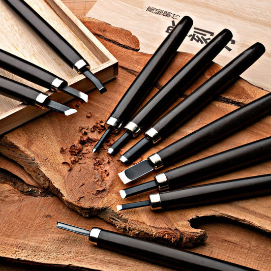 10-Piece Wooden Carving Set