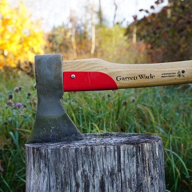 German Made Forest Axe With Protective Steel Collar