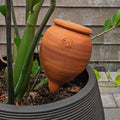 Small Teardrop-Shaped Terracotta Container Plant Hydrator