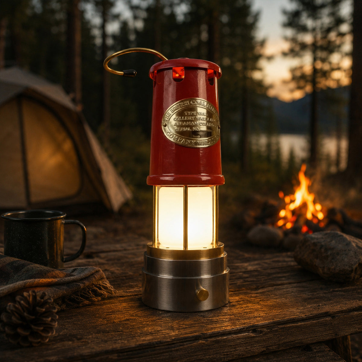Coal Miner's LED Lamp in Red