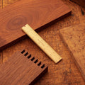 6" Brass Bound Wood Rule