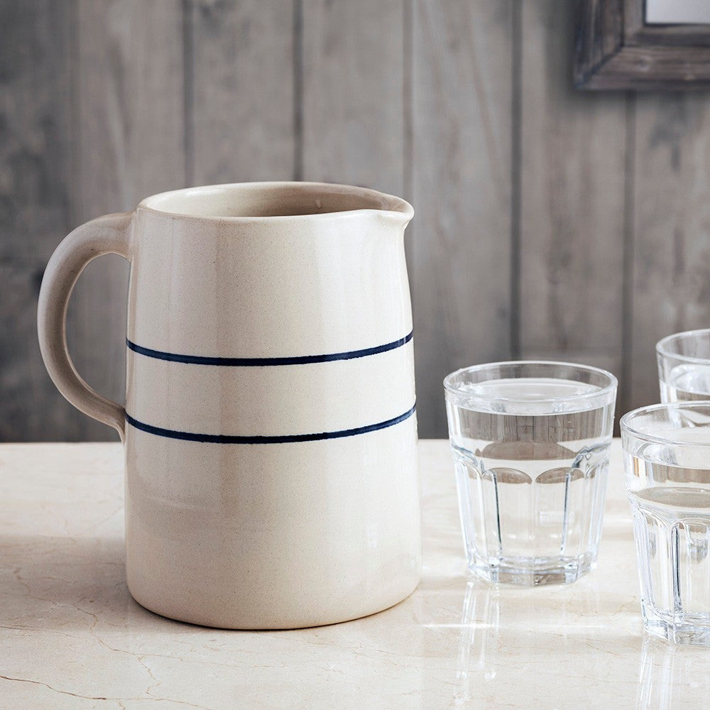 Stoneware Half Gallon Pitcher