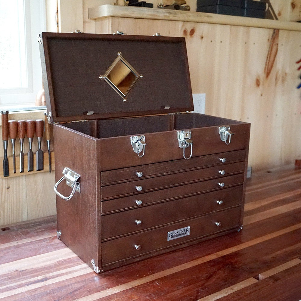 Gerstner International Dark Oak 5-Drawer Chest