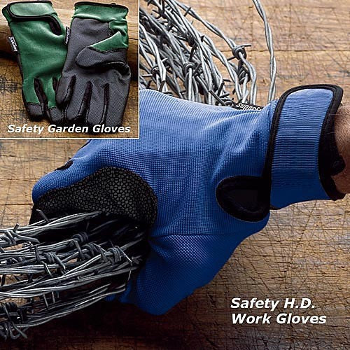 Blue Safety HD Work Gloves (large)