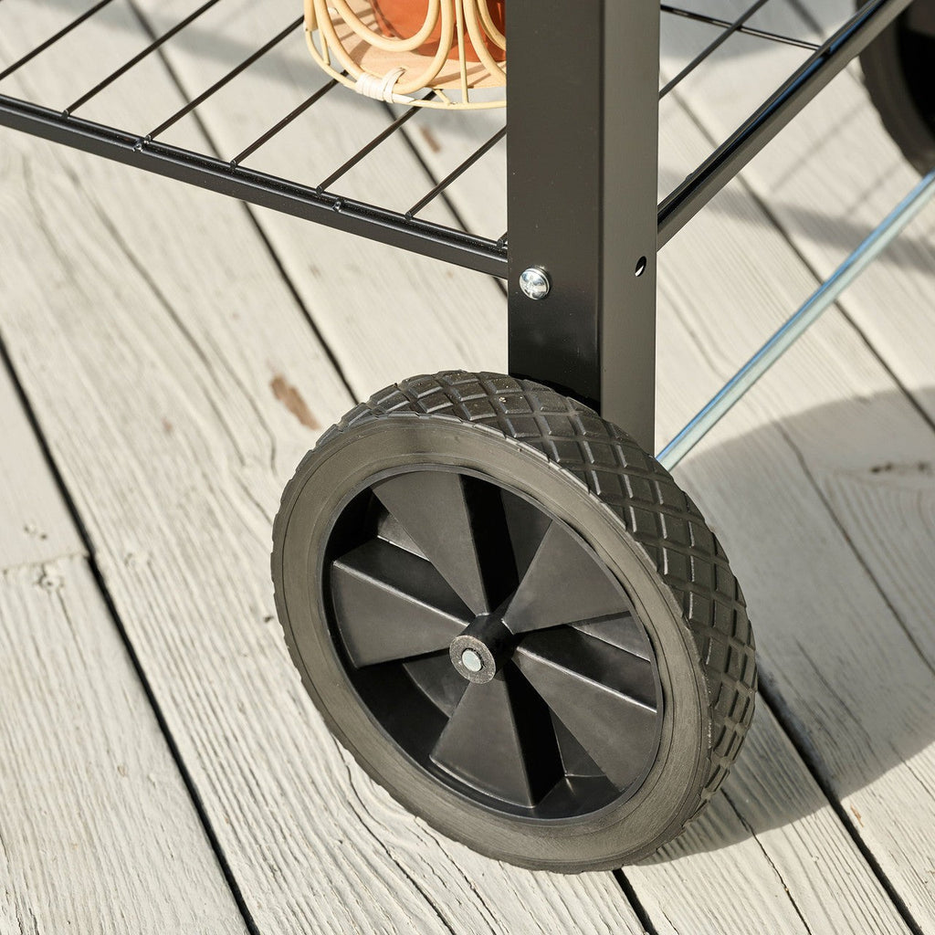 Metal Raised Garden Bed with Wheels
