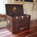 Gerstner International Dark Oak 5-Drawer Chest
