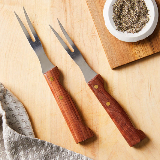 Vintage Historical Steak Fork Two-Piece Set